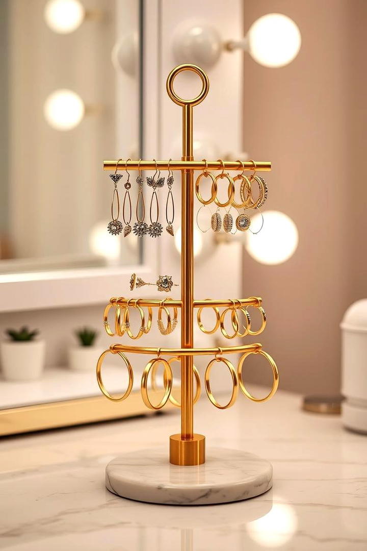 Multi Tiered Earring Stand - 30 Jewelry Storage Ideastxt