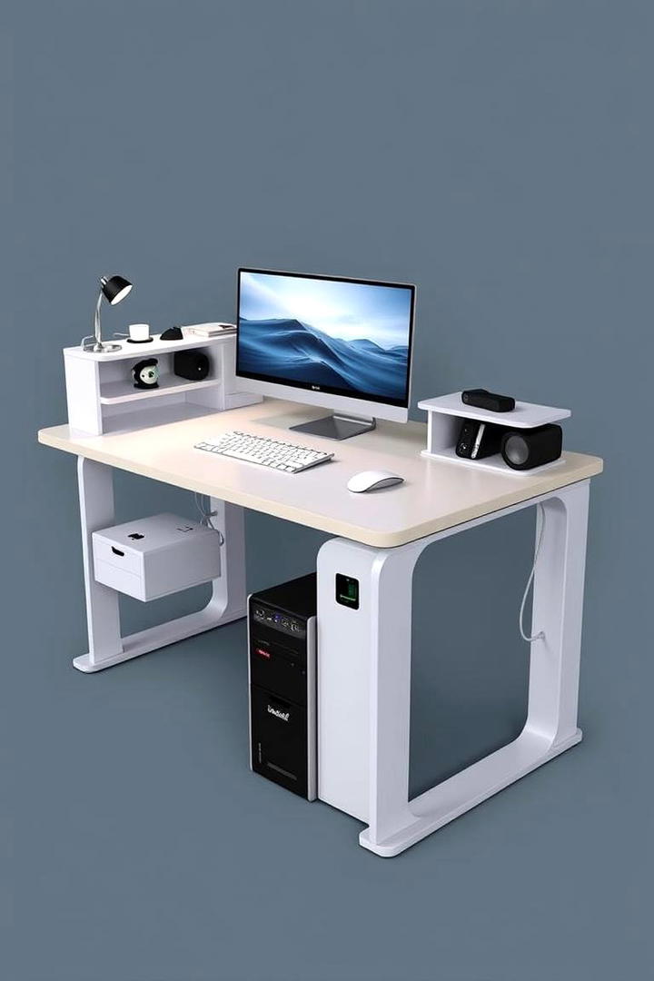 Multi functional Computer Desk - 21 Desk Ideas