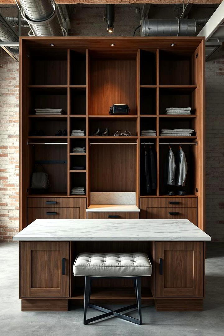 Multi functional Island Wardrobe - 21 Built-in Wardrobes Ideas