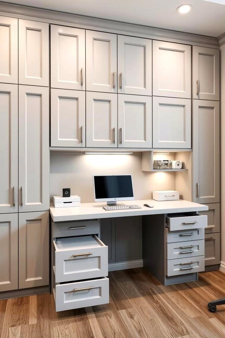 Multi functional Workspace Cabinets - 21 Floor to Ceiling Cabinets Ideas