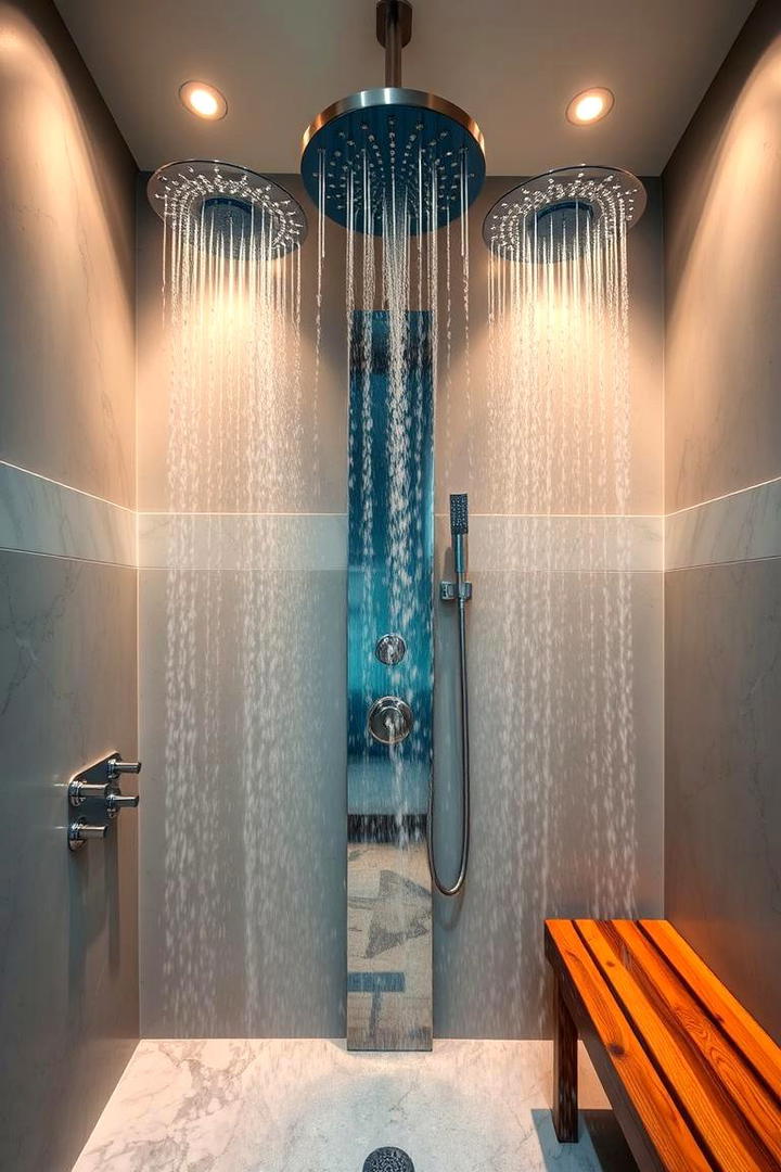 Multi jet Shower Heads - 21 Small Shower Ideas