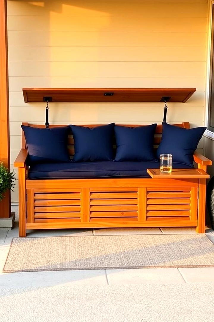 Multi use Porch Bench - 21 Small Porch Ideas