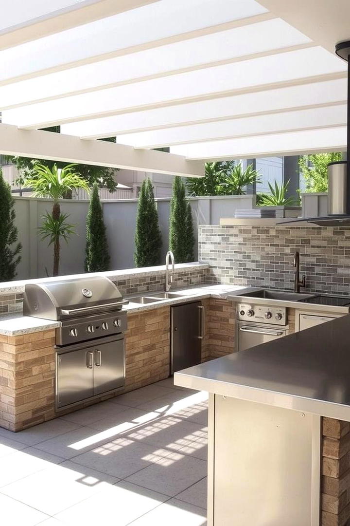 Multi zone Cooking Areas - 30 Bbq Island Ideas