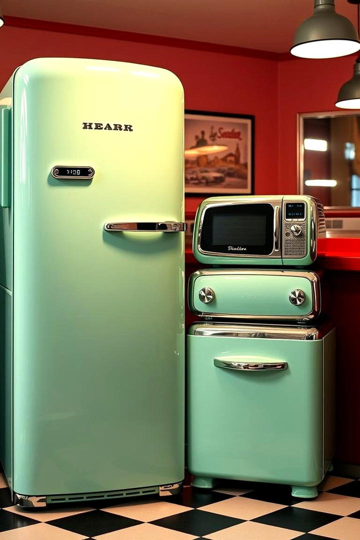 Multicolored Appliance Finishes - 21 Colorful Kitchen Ideas