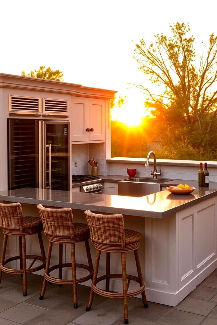 Multifunctional Cooking Station - 21 Small Outdoor Kitchen Ideas