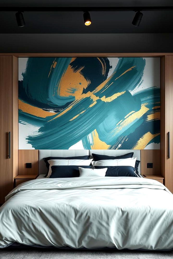 Murphy Bed with Artistic Murals - 21 Murphy Bed Ideas