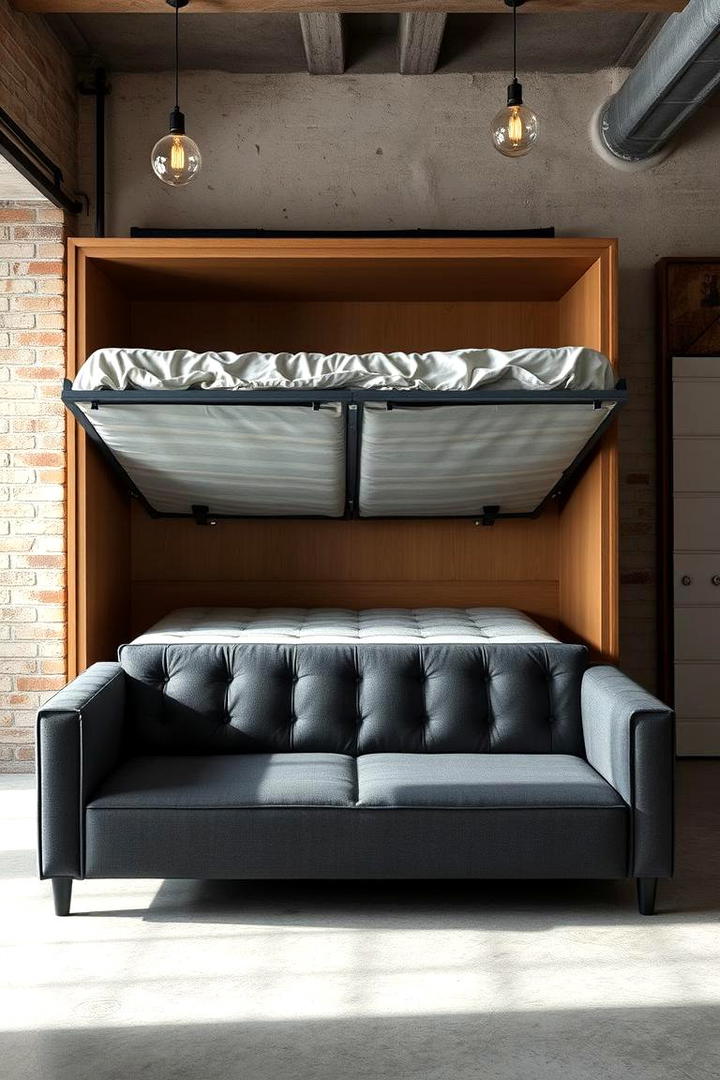 Murphy Bed with Convertible Sofa Functionality - 21 Murphy Bed Ideas