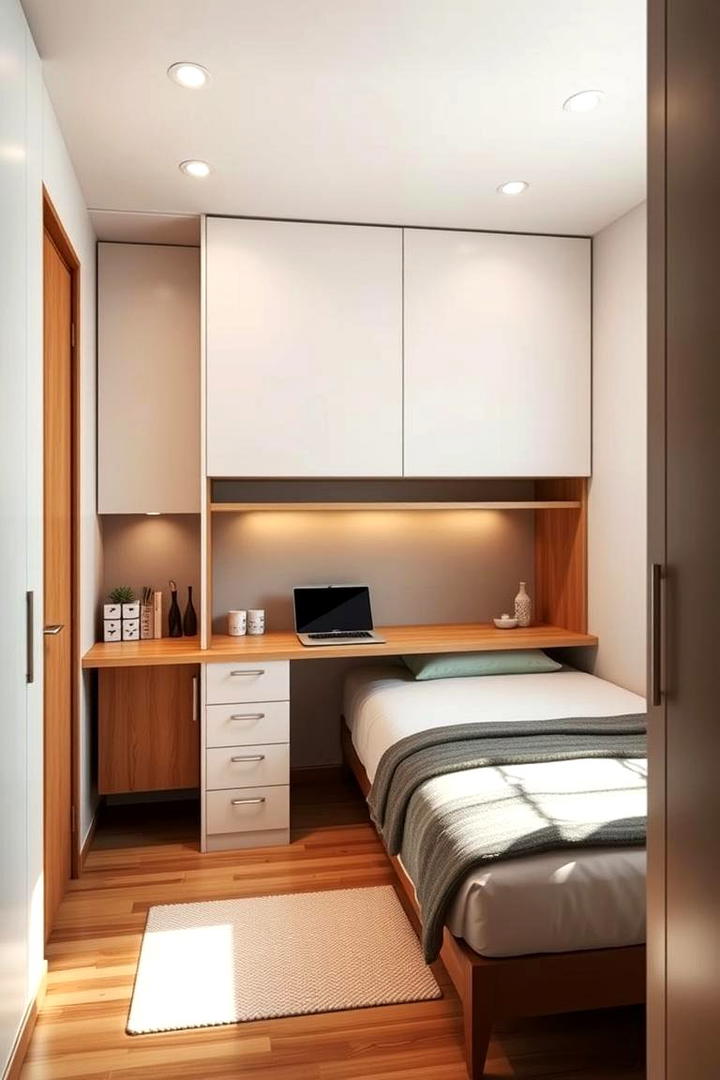 Murphy Bed with Integrated Desk and Workspace - 21 Murphy Bed Ideas