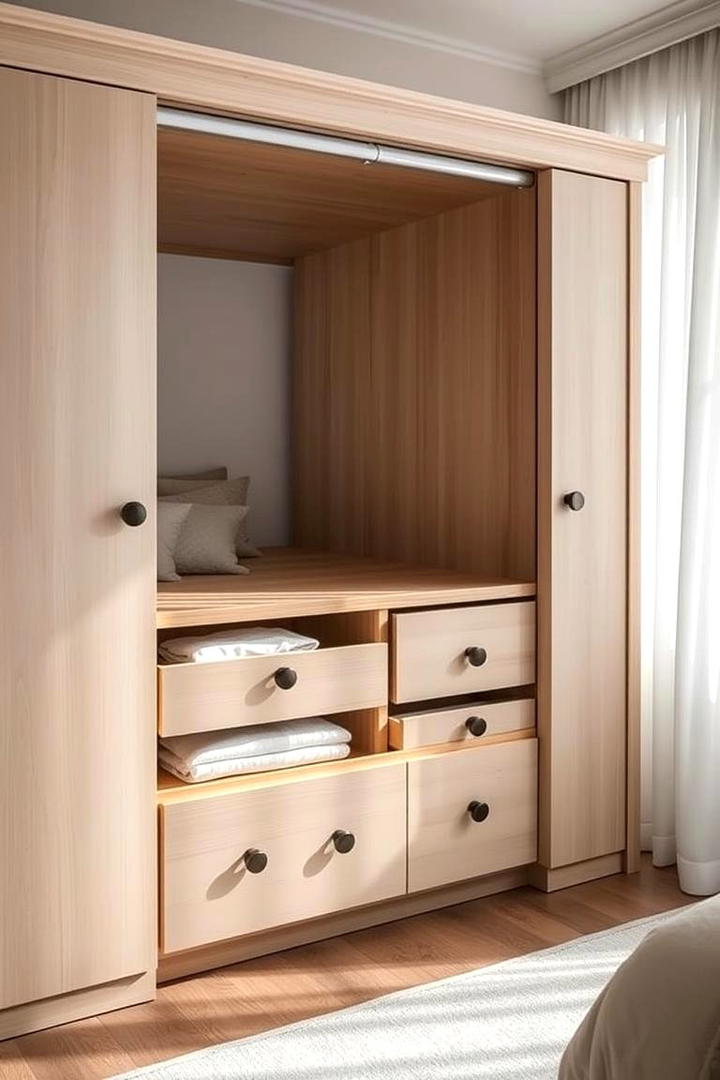 Murphy Bed with Storage Drawers Below - 21 Murphy Bed Ideas