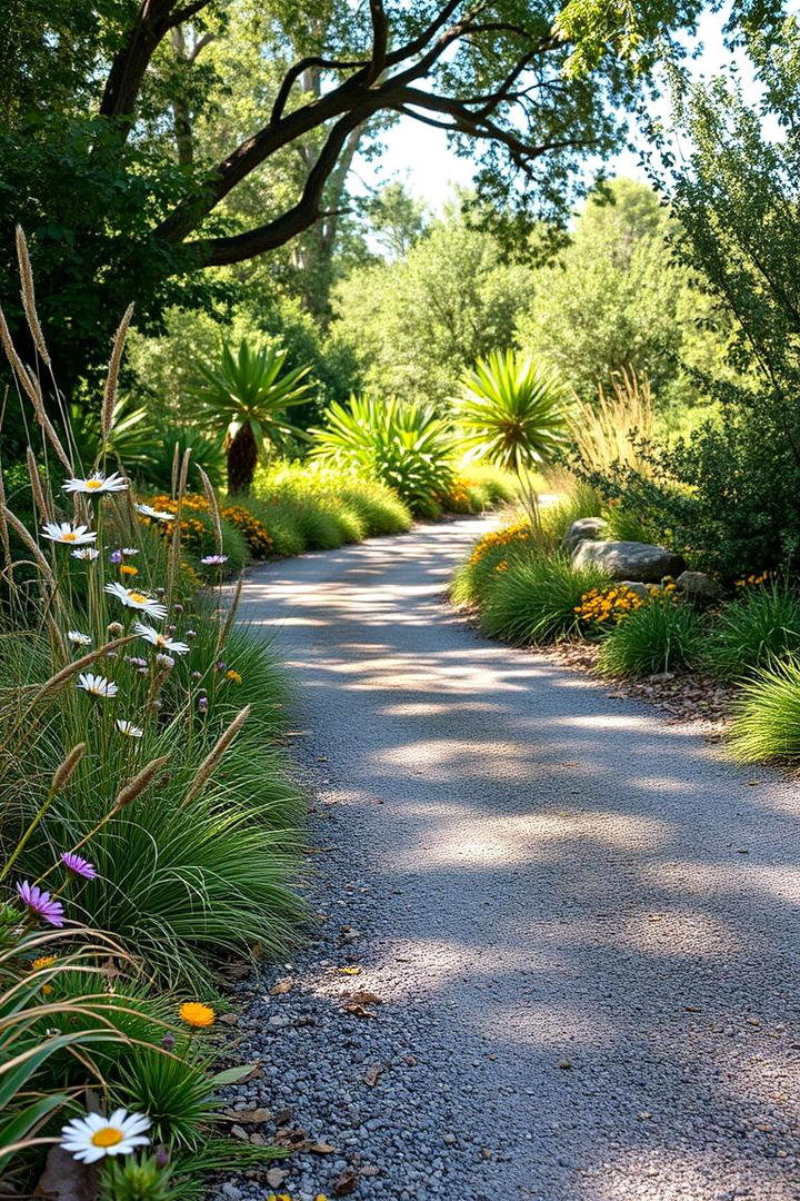 Native Plantings Display - 30 Driveway Landscape Ideas