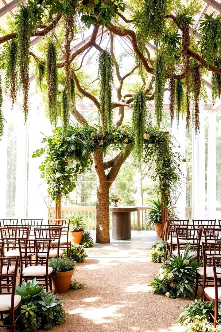 Natural Elements and Greenery Decor - 21 boho wedding ideas