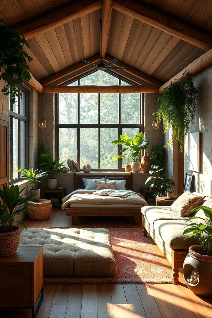 Natural Elements for a Refreshing Atmosphere - 17 Relaxing Bedroom Ideas