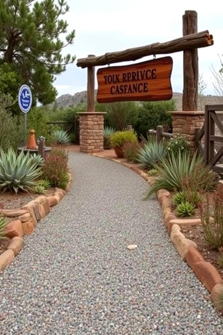 Natural Gravel Pathway - 30 driveway entrance ideas