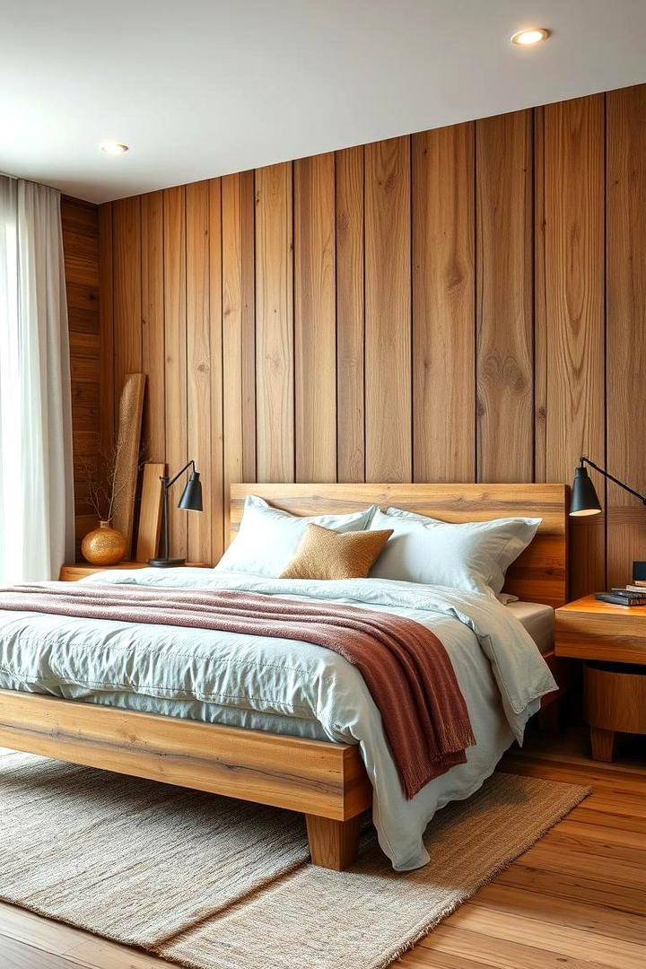 Natural Wood Accents - 21 Scandinavian Bedroom Ideas