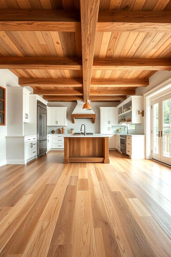 Natural Wood Elements - 21 Farmhouse Kitchen Ideas