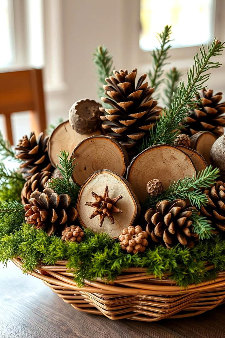 Natural Woodland Centerpiece - 21 Thanksgiving Centerpiece Ideas