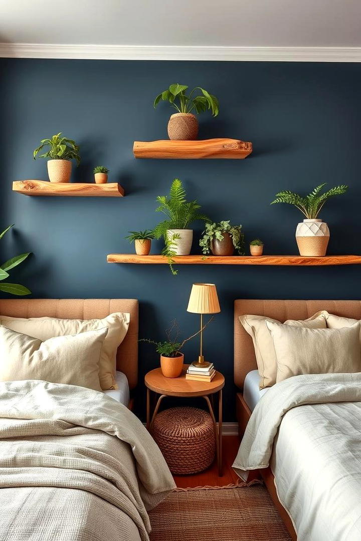 Nature Inspired Blue Elements - 21 Blue Bedroom Ideas