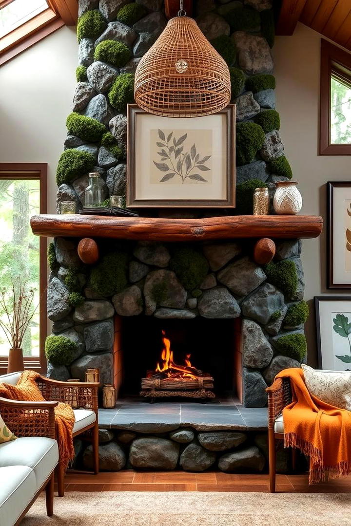 Nature Inspired Design - 30 Farmhouse Fireplace Ideas