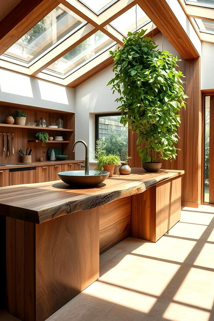 Nature Inspired Elements - 30 kitchen island decor ideas