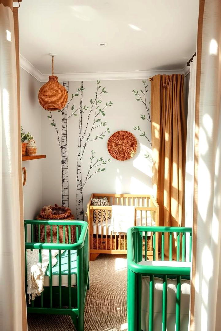 Nature Inspired Elements - 30 Twin Nursery Ideas