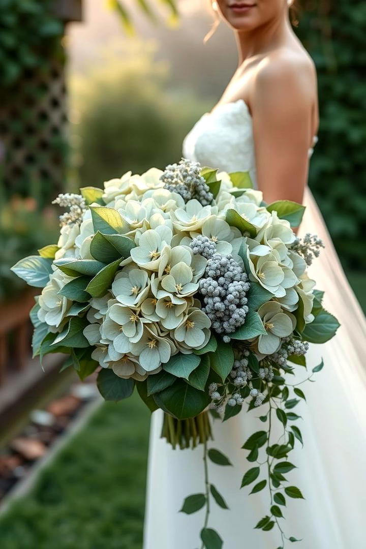 Nature Inspired Green Bouquets - 30 Emerald Green Wedding Ideas