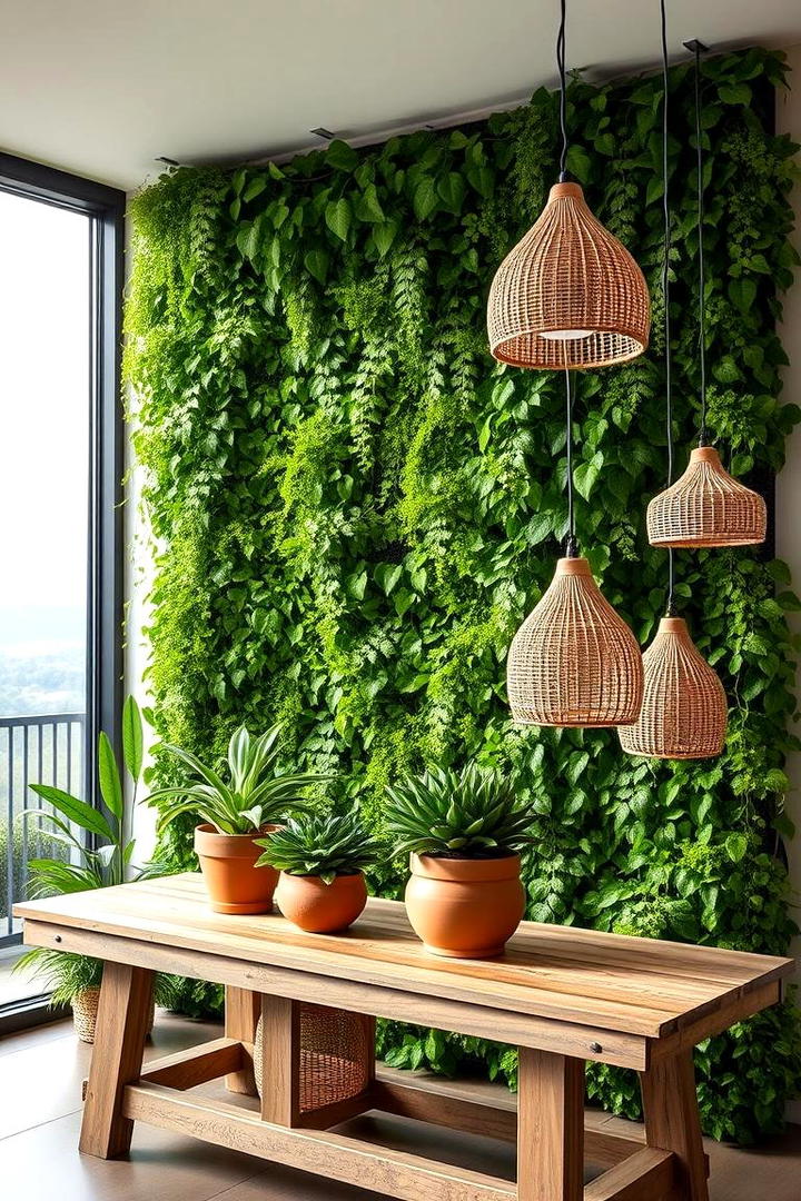 Nature Inspired Greenery - 30 Dining Room Accent Wall Ideas