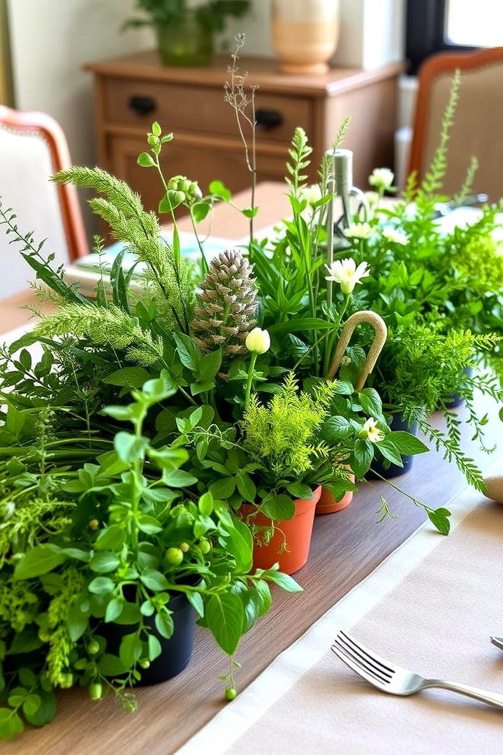 Nature Inspired Greenery - 21 Dining Table Centerpiece Ideas