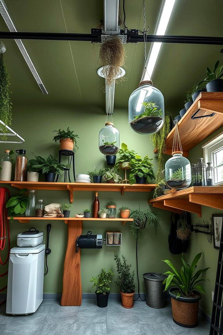 Nature Inspired Greens - 30 Garage Wall Paint Ideas