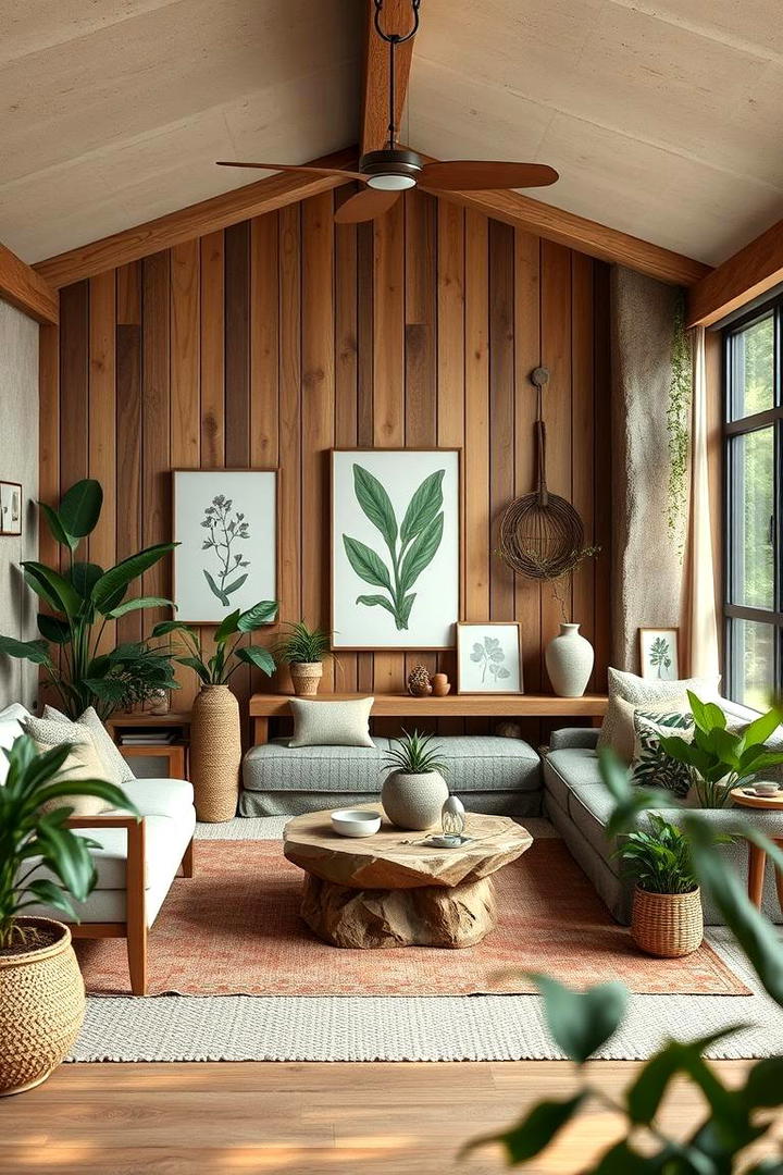 Nature Inspired Harmony - 21 Aesthetic Living Room Ideas