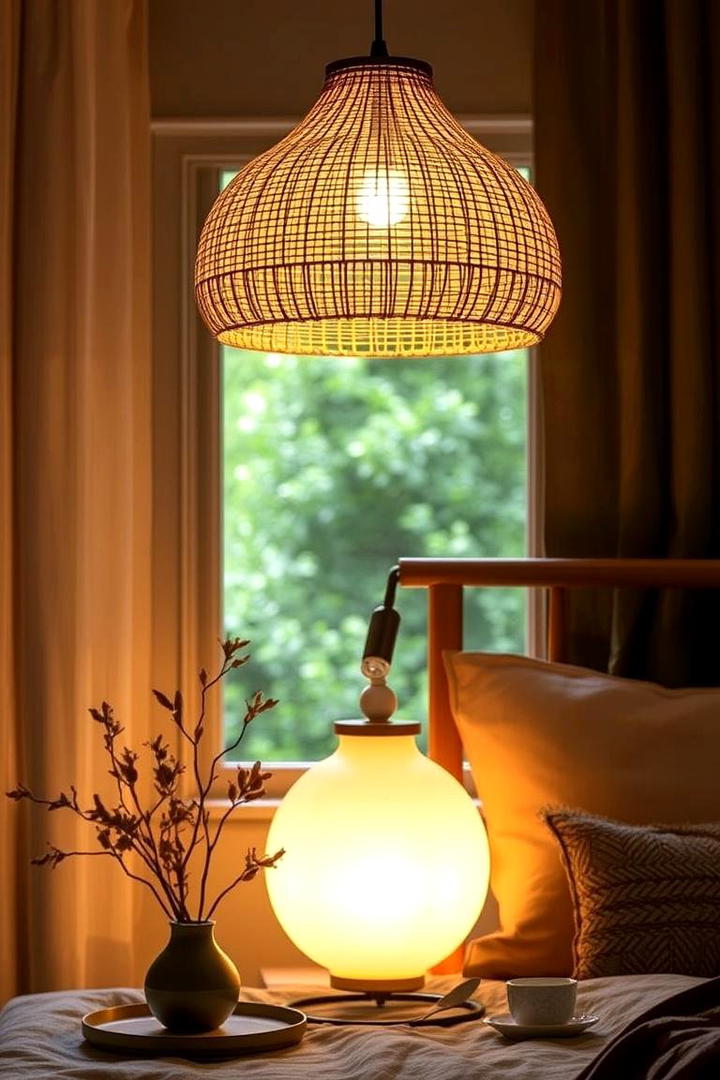 Nature Inspired Lighting - 21 earthy bedroom ideas