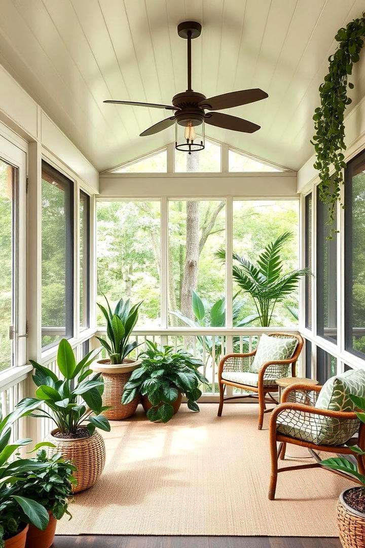 Nature Inspired Oasis - 21 Screened-in Porch Ideas