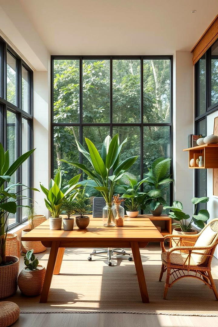 Nature Inspired Office - 21 Home Office Decor Ideas