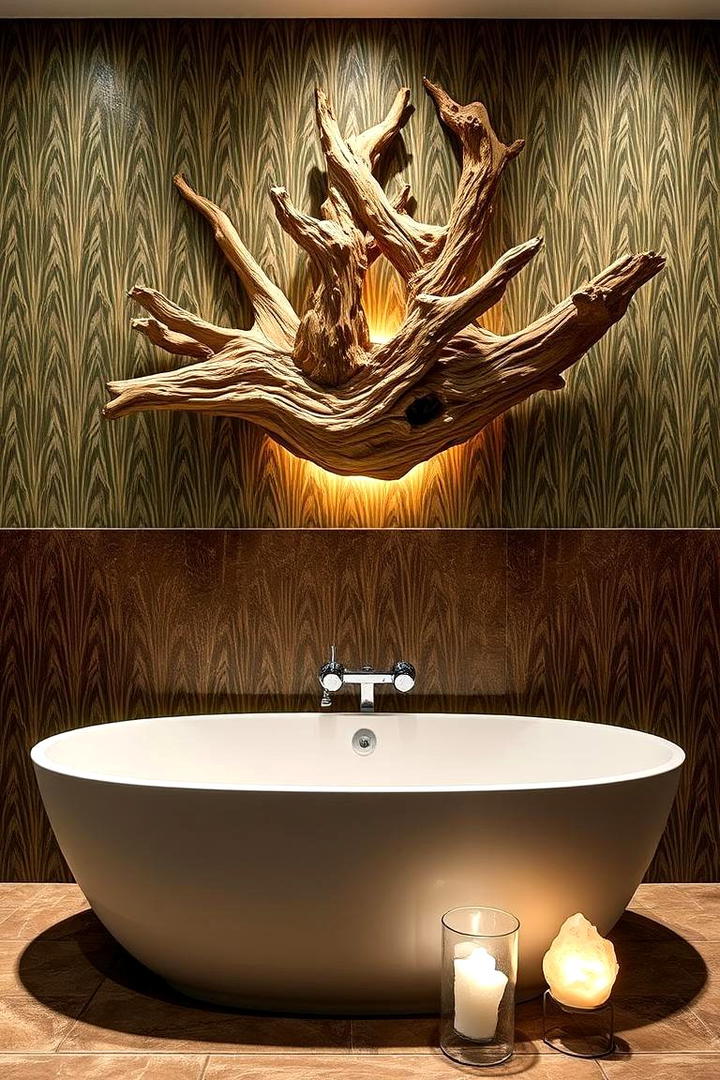 Nature Inspired Sculptures - 30 Boho Bathroom Ideas