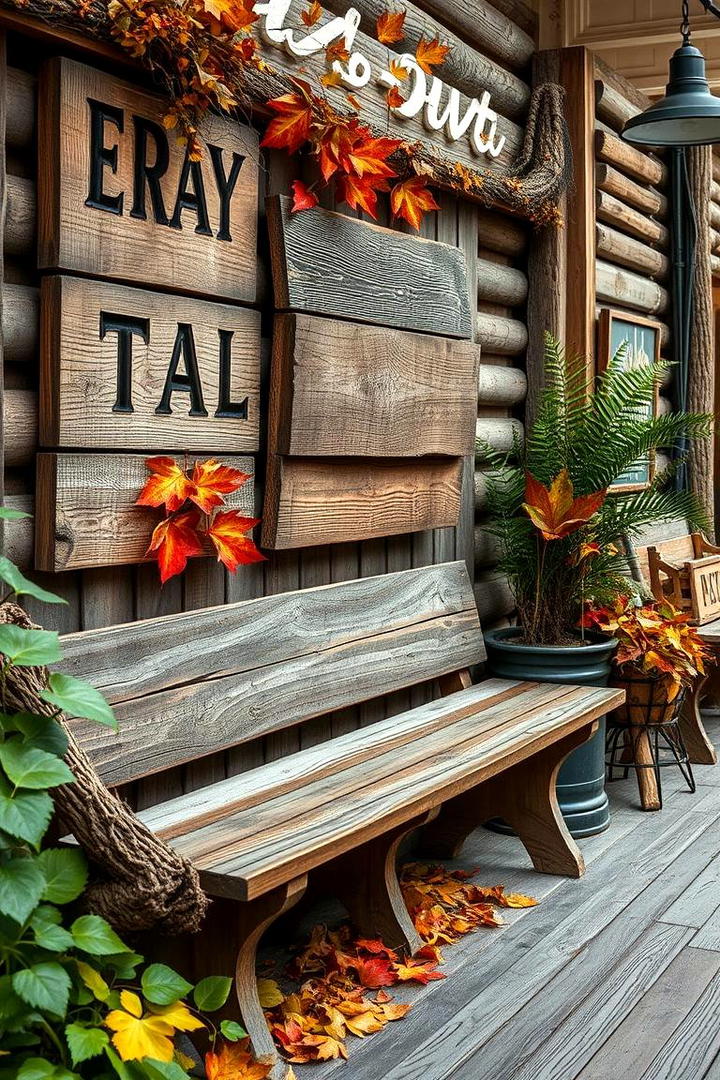 Nature Inspired Wood Decor - 21 Fall Porch Decor Ideas