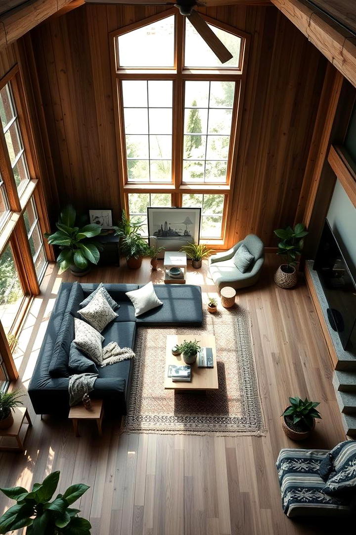 Nature Inspired - 21 Living Room Ideas With Black Couches