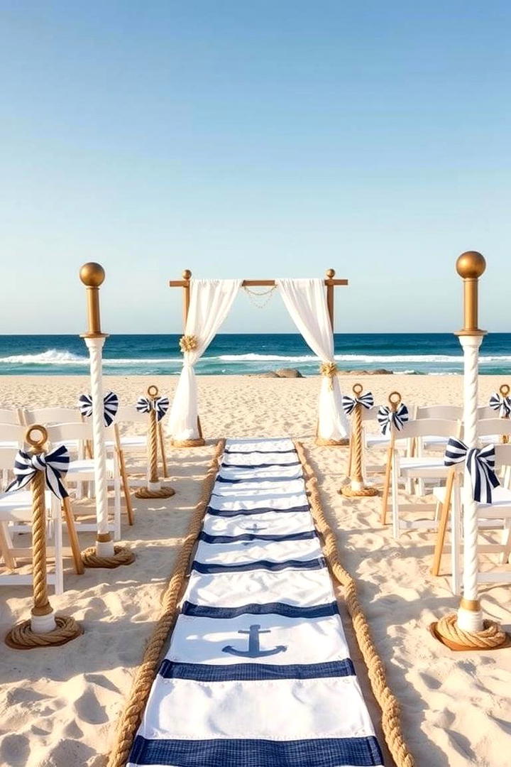 Nautical Accents and Vibes - 21 Beach Wedding Ideas