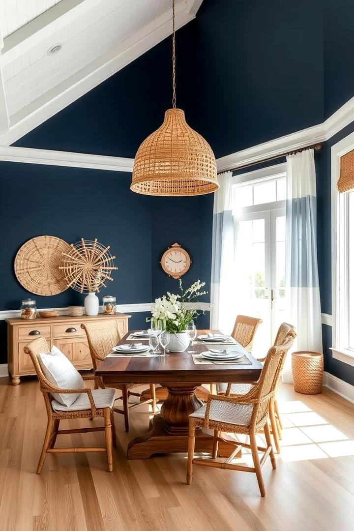 Nautical Blue Elegance - 21 Blue Dining Room Ideas