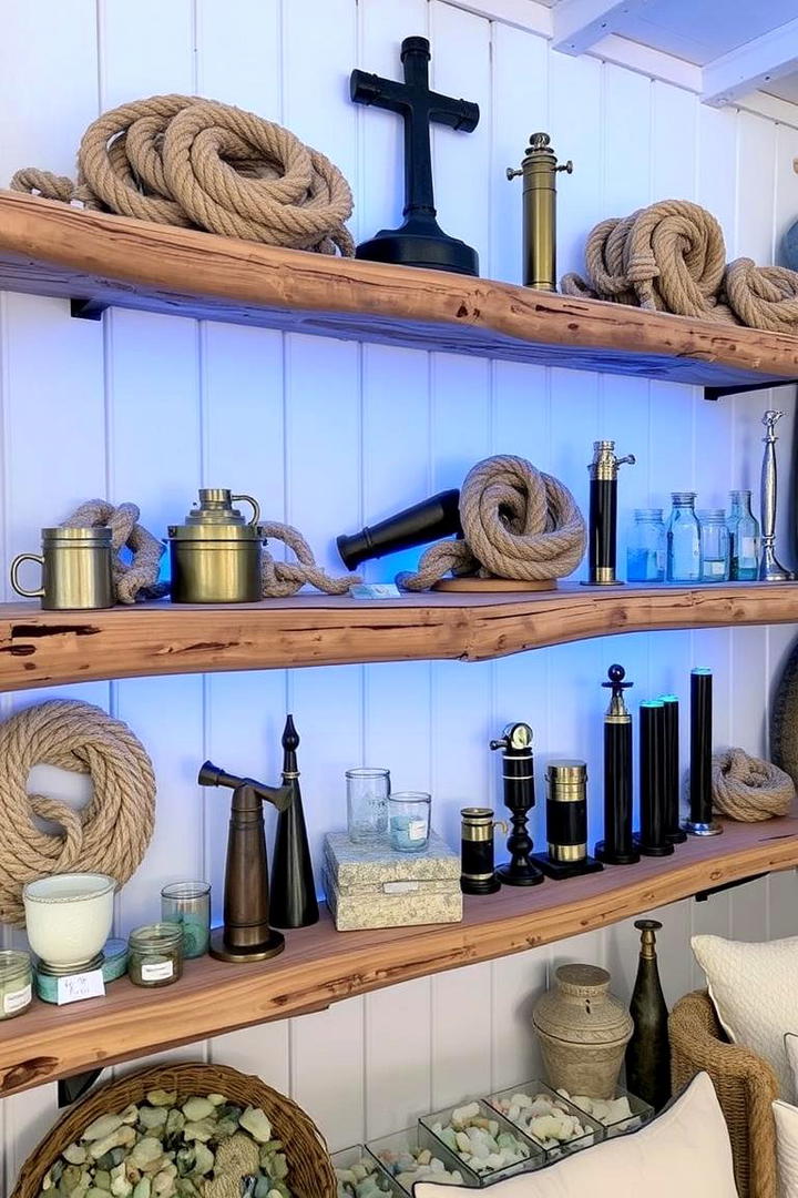 Nautical Inspired Shelf Decor - 21 Shelf Decor Ideas