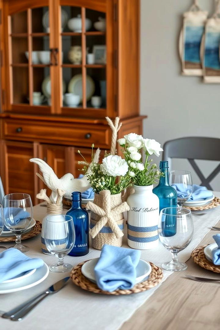 Nautical Themed Arrangements - 21 Dining Table Decor Ideas