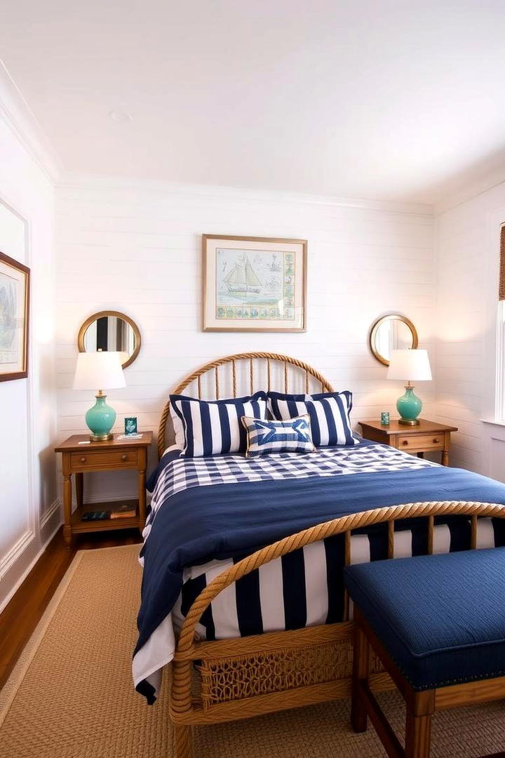 Nautical Themed Guest Room - 30 Home Decor Ideas