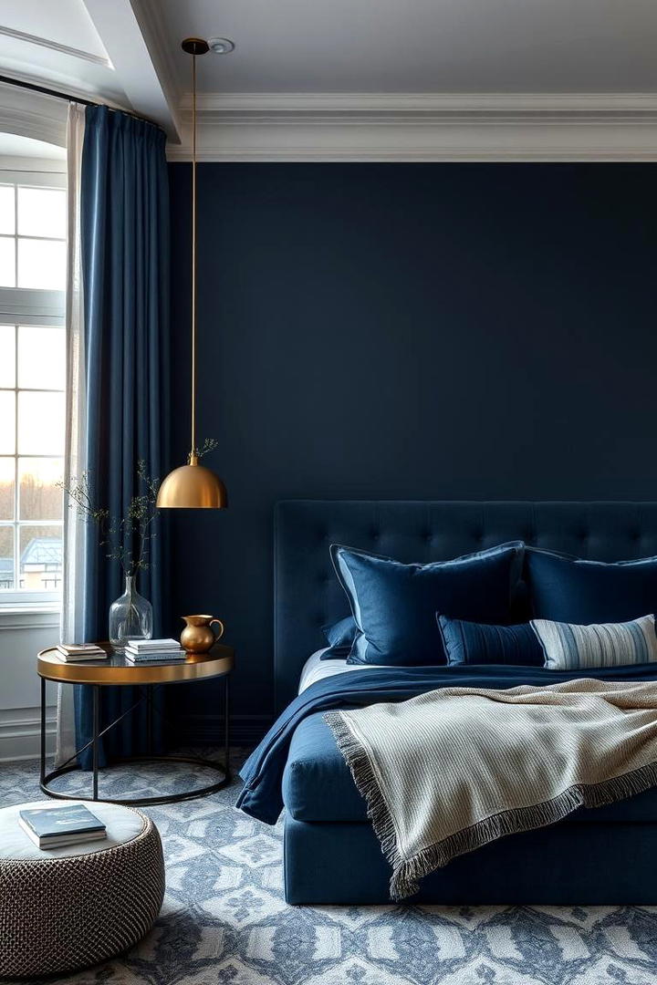 Navy Blue with Soft Gray Elegance - 21 Designer-approved Colors That Go With Navy Blue