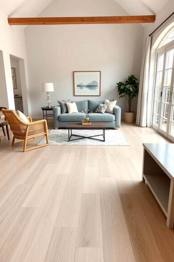 Neutral Beige Flooring - 21 Beige Living Room Ideas