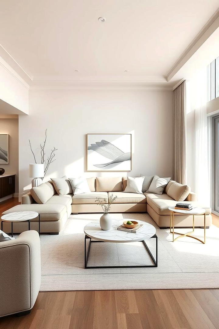 Neutral Color Palette Foundation - 21 Transitional Living Room Ideas