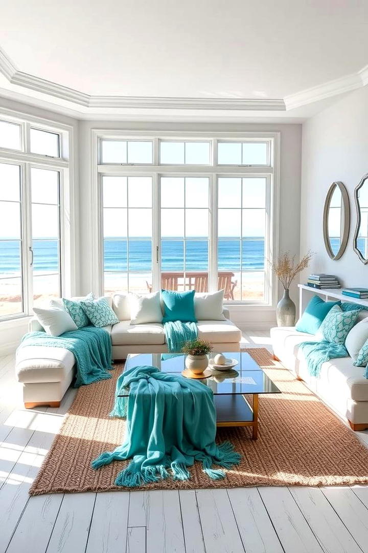 Ocean Breeze Interiors - 21 Coastal Living Room Ideas