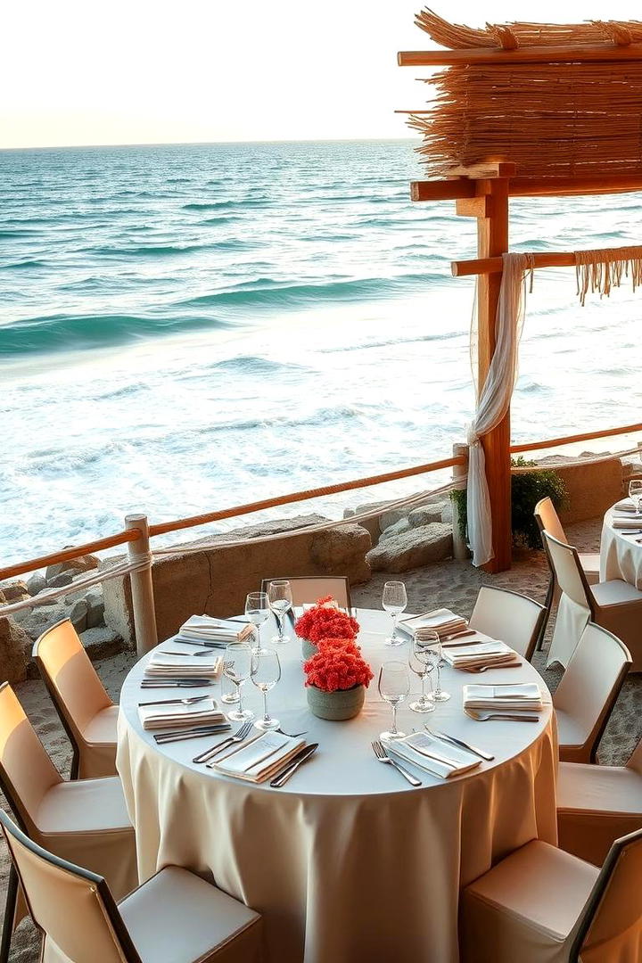 Oceanfront Dining Experience - 21 Beach Wedding Ideas