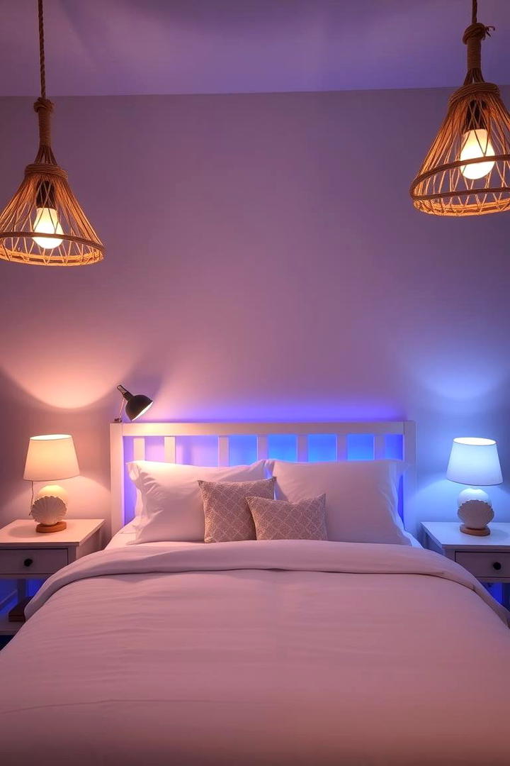 Oceanic Lighting Ambiance - 21 Coastal Bedroom Ideas