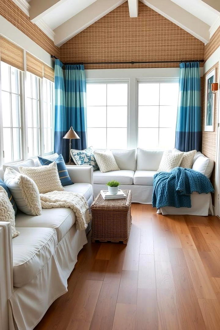 Oceanic Textures and Fabrics - 21 Beach House Decor Ideas