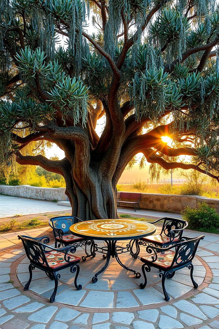 Olive Garden Seating Area - 30 Greek Garden Ideas