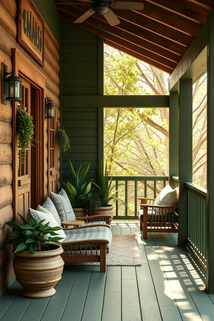 Olive Green for a Nature Inspired Vibe - 17 Porch Paint Colors