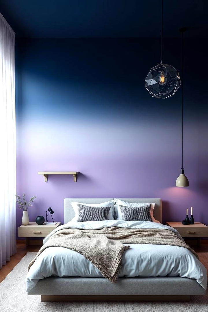 Ombre Effects - 21 Bedroom Wall Painting Ideas